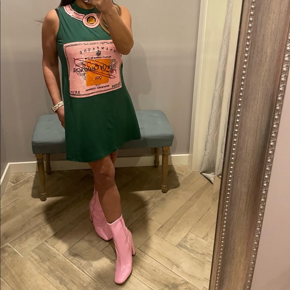 QUEEN OF SPARKLES Dresses & Skirts - QUEEN OF SPARKLES Queen of Chmpagne Green Dress